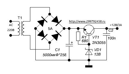 Стабилизированный блок питания PSB-10