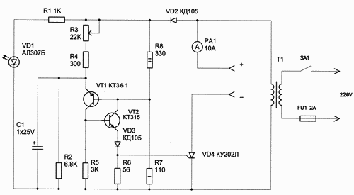 Зарядное устройство на микроконтроллере PIC12F675 - Источники питания - Портал радиолюбителей