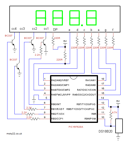 терморегулятор для инкубатора на PIC16F » Проекты для радиолюбителей KOMITART