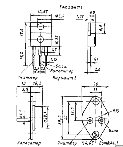 2Т818А, 2Т818Б, 2Т818В, КТ818А, КТ818Б, КТ818В, КТ818Г, КТ818АМ ...