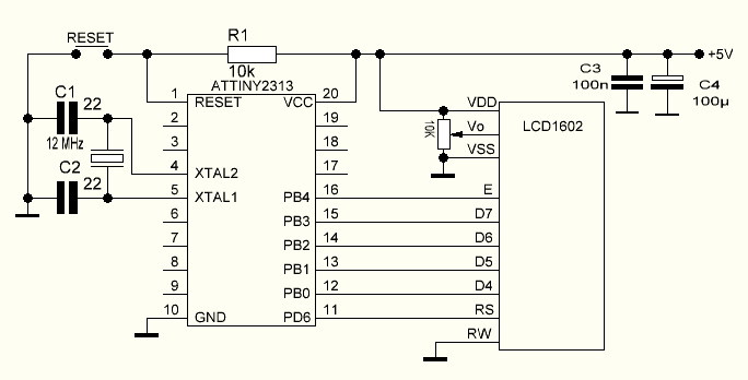 Проекты для attiny2313