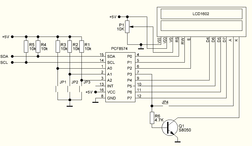 Lcd 1602 принципиальная схема